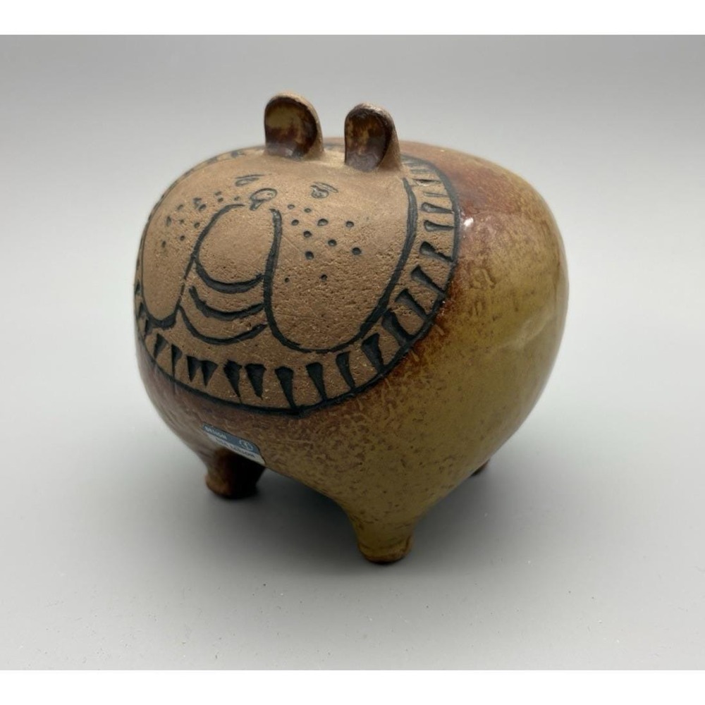 Vintage Sweden art pottery Gustavsberg Big Zoo collection Lisa Larson Bulldog